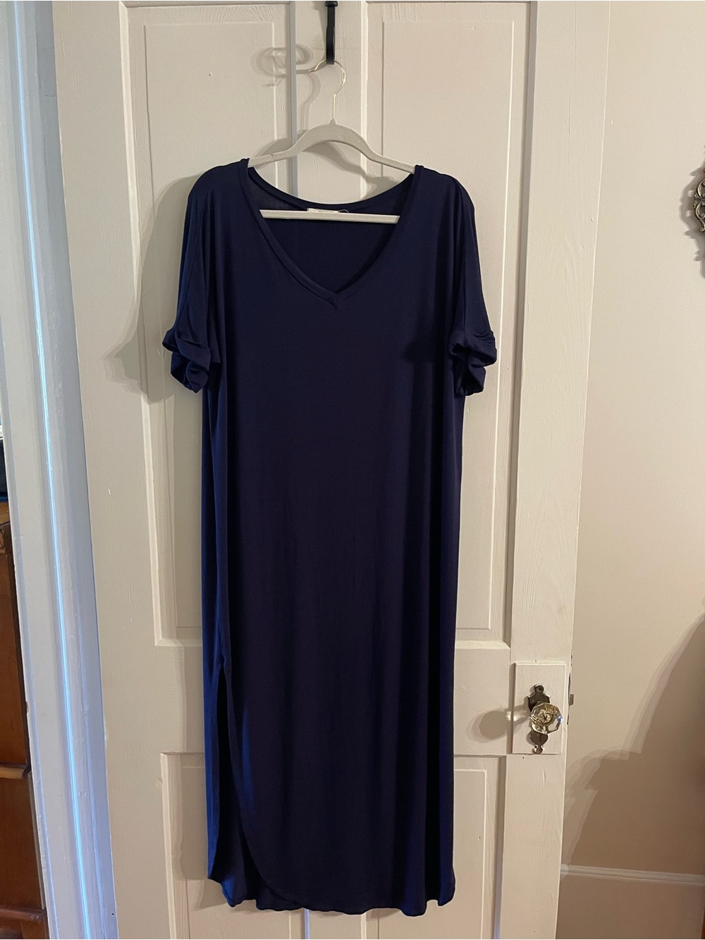 Navy blue maxi dress